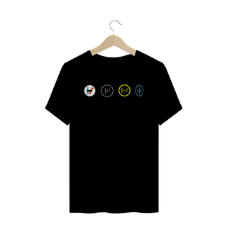 Nome do produtoCamiseta Twenty One Pilots - Logos - Várias cores