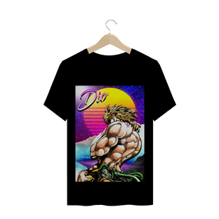 Nome do produtoCamiseta Dio JoJo Futurista Preta e Branca