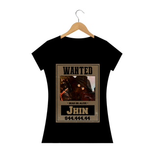 Nome do produtoCamiseta Jhin LoL Wanted 4 cores