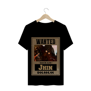 Nome do produtoCamiseta Jhin LoL Wanted 4 Cores