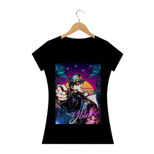 Nome do produtoCamiseta Jotaro JoJo Futurista Preta e Branca