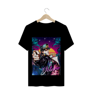 Nome do produtoCamiseta Jotaro JoJo Futurista Preta e Branca