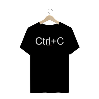 T-Shirt Quality Ctrl+C Preta + Cores