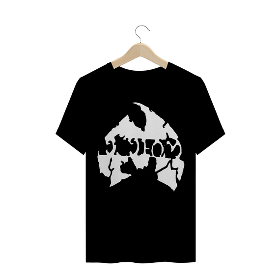 T-Shirt Camiseta de Malha Quality WUTANG Logo Method Com Letra White