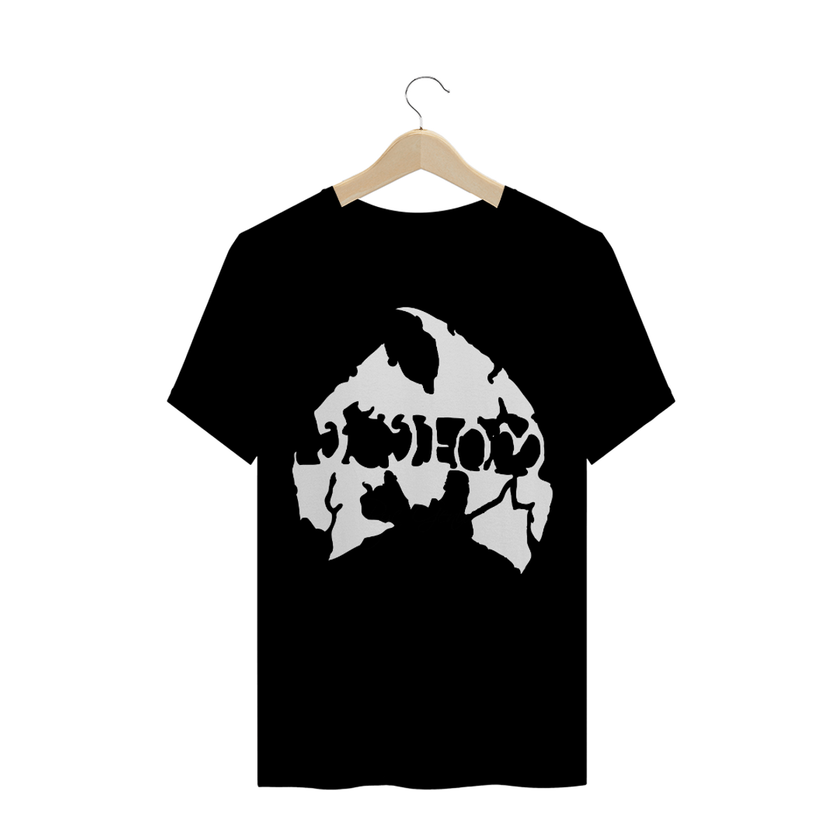 Nome do produto: T-Shirt Camiseta de Malha Quality WUTANG Logo Method Com Letra White