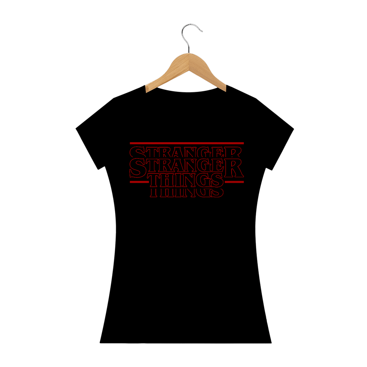 Nome do produto: Camiseta Baby Look Stranger Things - Filmes/Séries TV