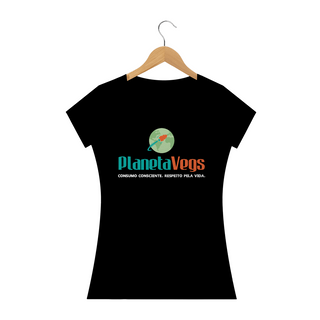 Planeta Vegs com slogan - para camiseta preta
