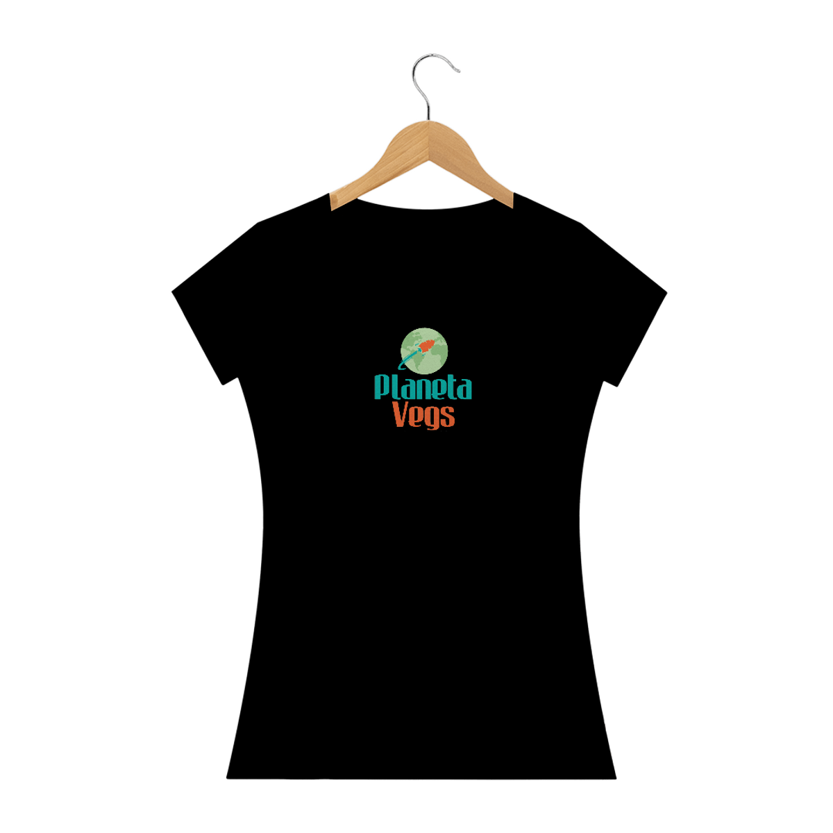 Nome do produto: Planeta Vegs sem Slogan - Camiseta escura