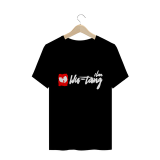 Camiseta de Malha Quality Wu Tang Clan Assinatura Grafite Vermelho-Branco-Branco