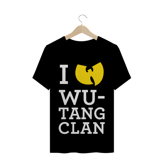 Camiseta de Malha Quality Wu Tang Clan I Love WU Branco