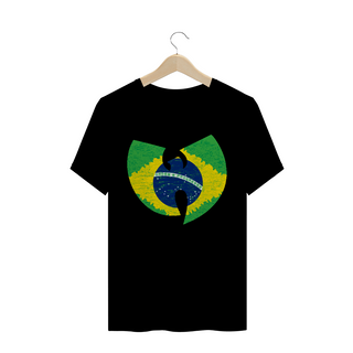 Camiseta de Malha Quality Wu Tang Clan Logo Brasil
