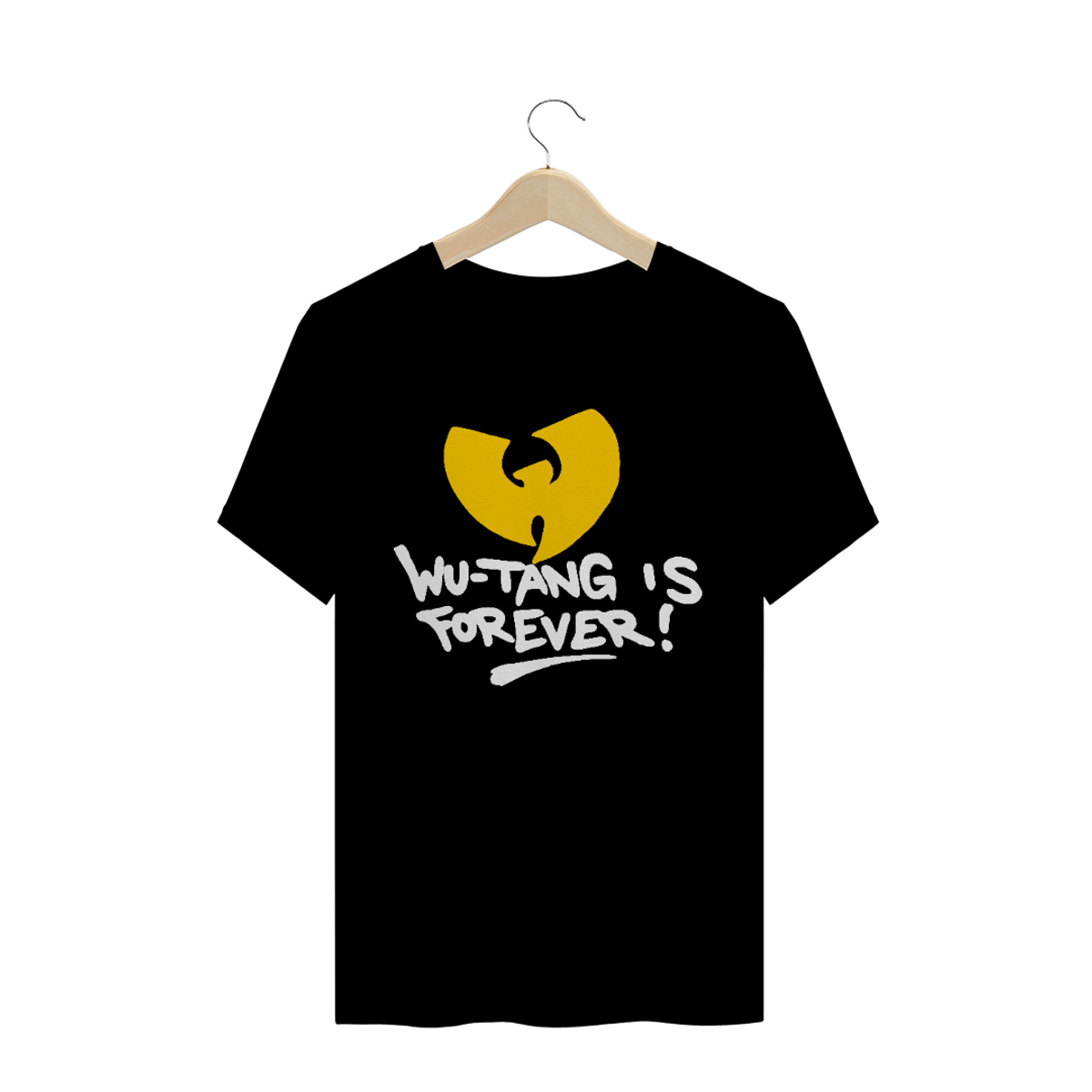 Nome do produto: Camiseta de Malha Quality Wu Tang Clan Is Forever Branco