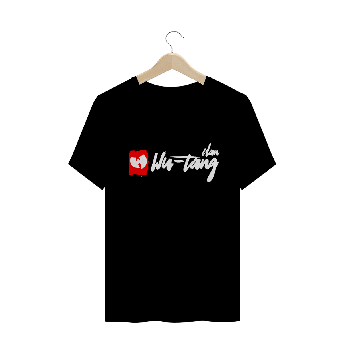 Nome do produto: Camiseta de Malha Wu Tang Clan Hip Hop PLUS SIZE Assinatura Grafite Vermalho
