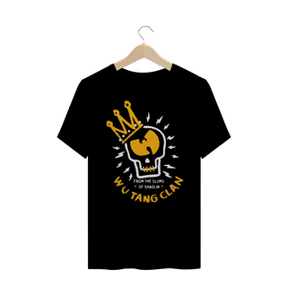 Nome do produtoCamiseta de Malha Wu Tang Clan Hip Hop PLUS SIZE Slum Caveira