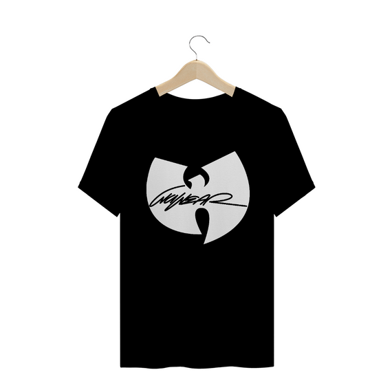 Camiseta de Malha Wu Tang Clan Hip Hop PLUS SIZE Logo WuWear Branco