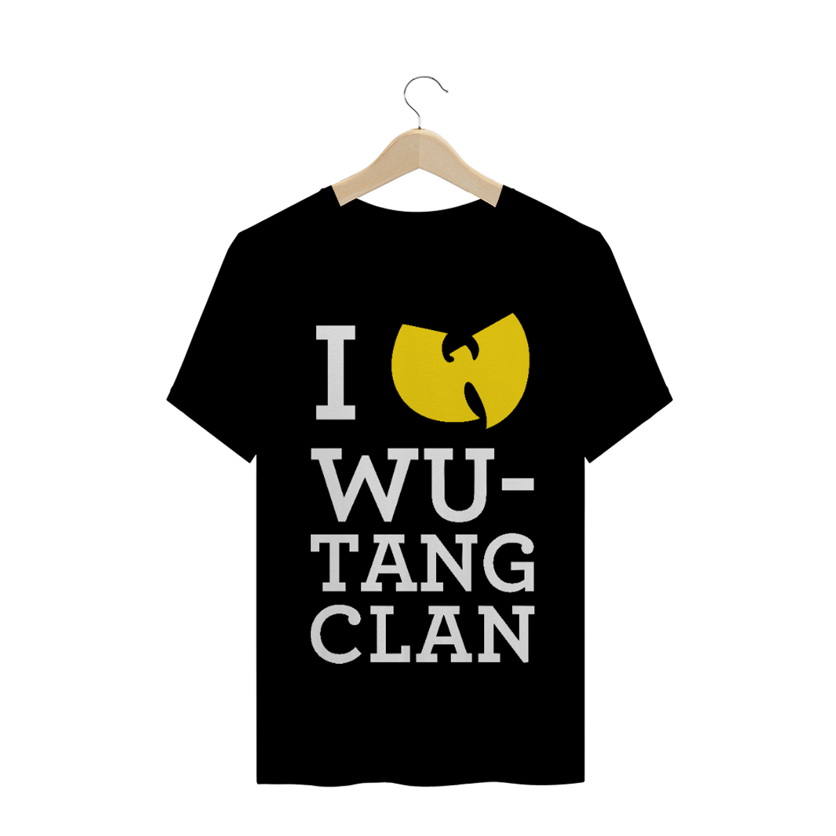 Nome do produto: Camiseta de Malha Wu Tang Clan Hip Hop PLUS SIZE I Love