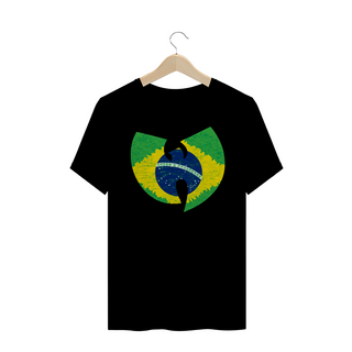 Nome do produtoCamiseta de Malha Wu Tang Clan Hip Hop PLUS SIZE Logo Brasil