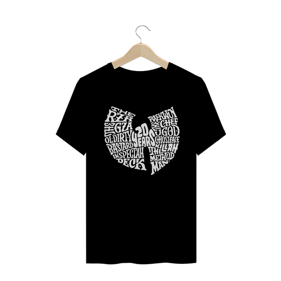 Camiseta de Malha Wu Tang Clan Hip Hop PLUS SIZE 20 Years