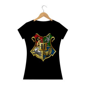 Camiseta Baby Look HP Houses - Filmes/Séries TV