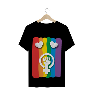 Nome do produtoT-Shirt LGBTQIA+, Feminismo e Amor