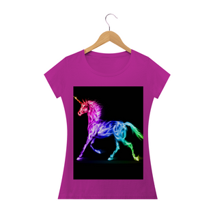 Nome do produtocamiseta feminina unicórnio neon