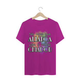 Nome do produtoCAMISETA Frase Bíblica - Aliança com o Criador // cristã