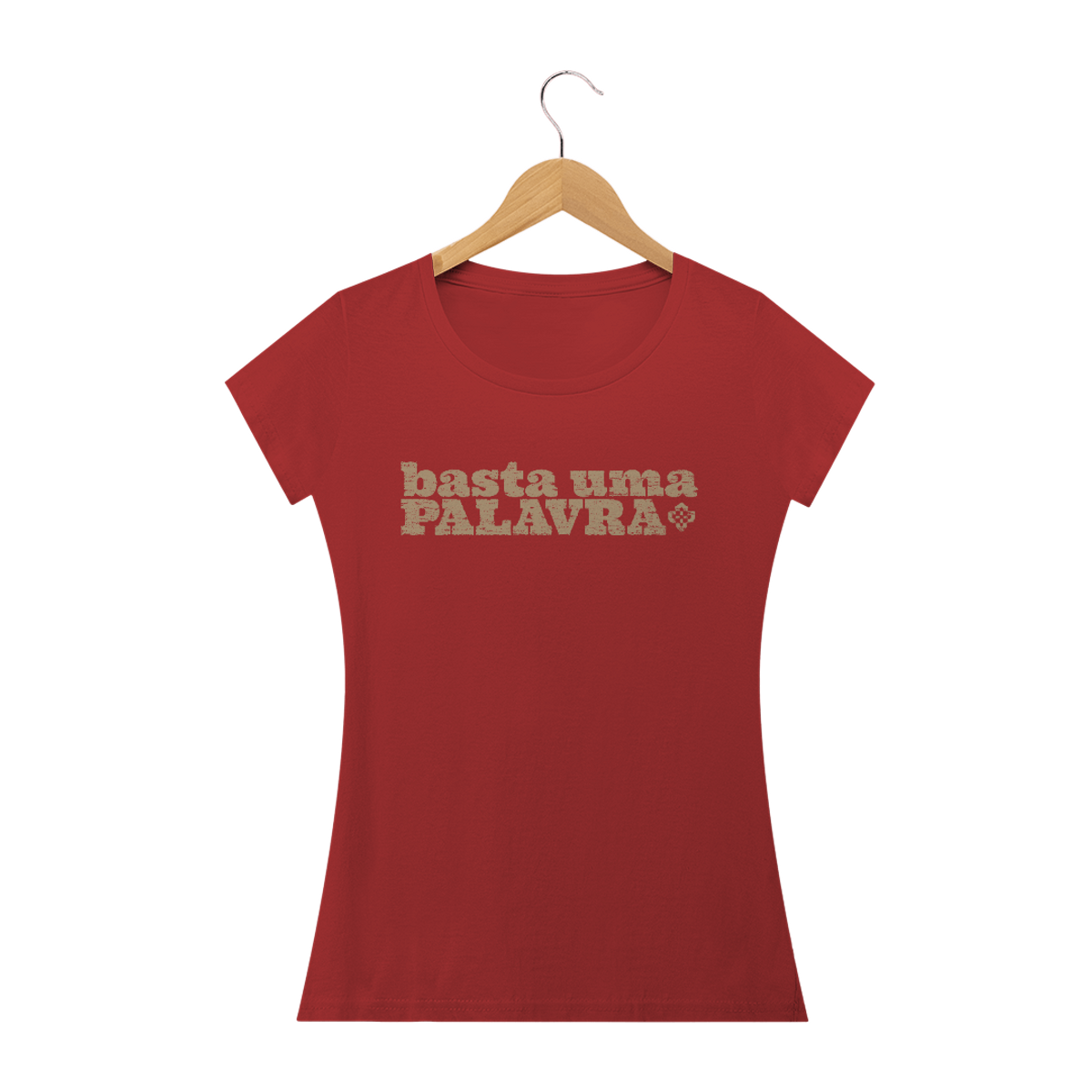 Nome do produto: Camiseta Feminina Basta Uma Palavra