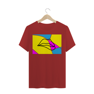 Nome do produtoArte Pop Lips T-Shirt Masculina