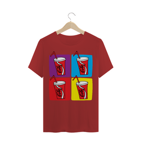 Arte Pop Cola T-Shirt Masculina Estonada
