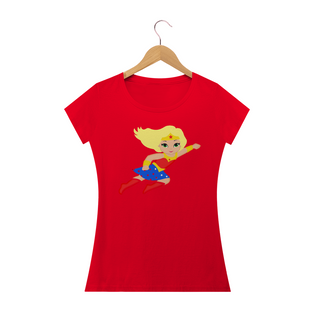 Nome do produtocamiseta Mulher Maravilha loirinha