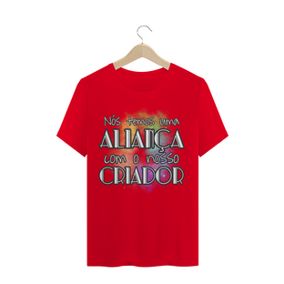 Nome do produtoCAMISETA Frase Bíblica - Aliança com o Criador // cristã