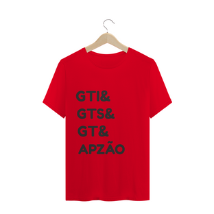 Nome do produtoCAMISETA T-SHIRT - GOL GTI, GTS, GT E APZÃO