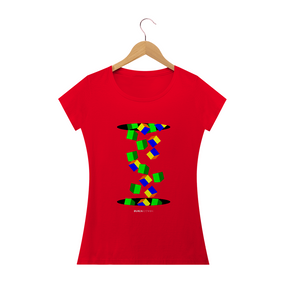 Cubos Caindo, Camiseta Feminina, Bluza.com.br