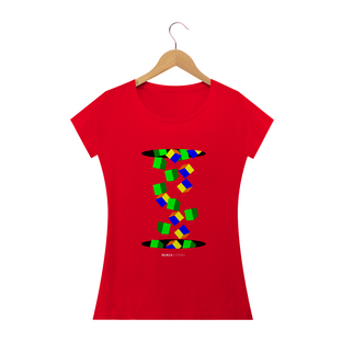 Nome do produtoCubos Caindo, Camiseta Feminina, Bluza.com.br