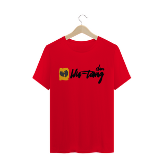 Nome do produtoCamiseta de Malha Quality Wu Tang Clan Assinatura Grafite Preto-Amarelo