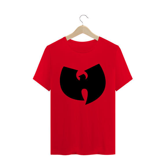 Camiseta de Malha Quality Wu Tang Clan Logo Tradicional Preto