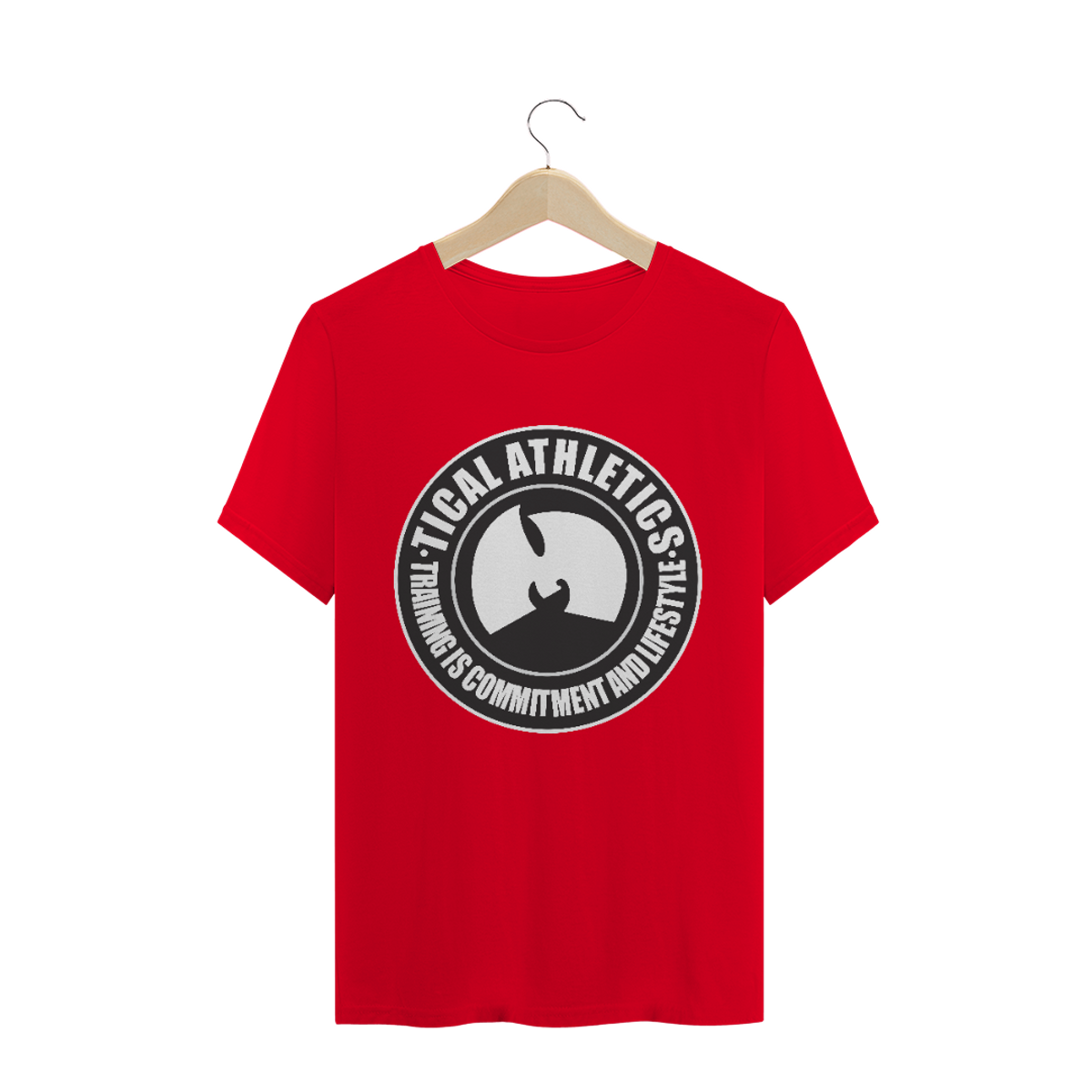 Nome do produto: Camiseta de Malha Quality Wu Tang Clan Logo Tical Athletics