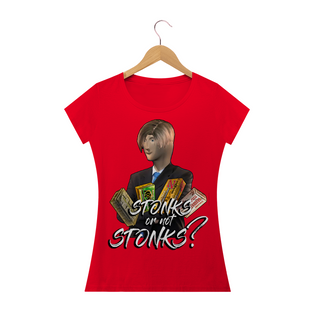 Nome do produtoBaby Look Stonks or not Stonks