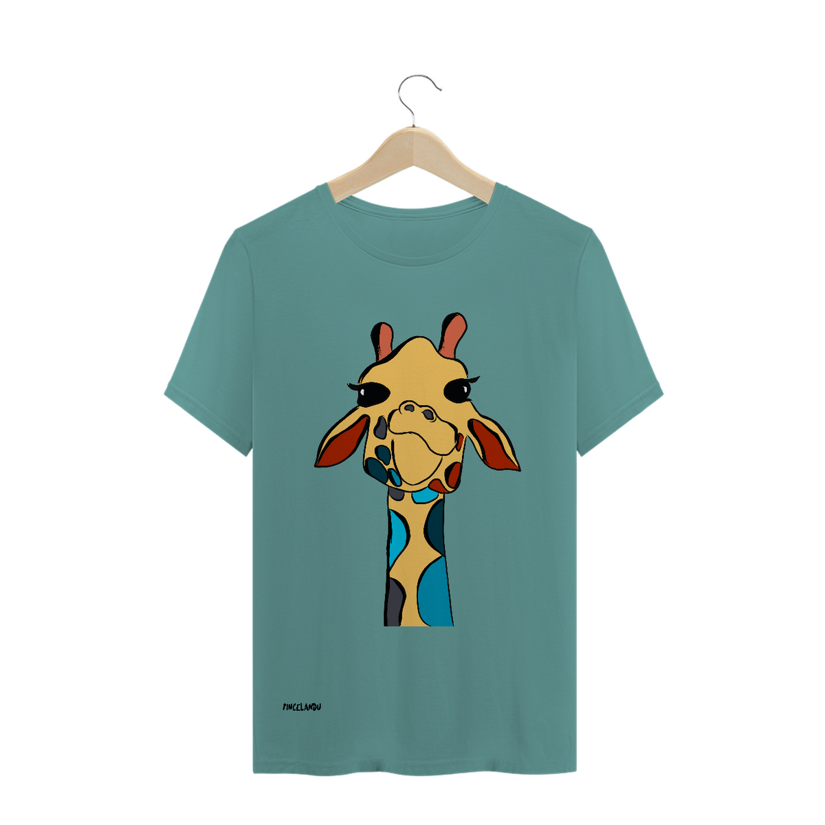 Nome do produtocamiseta girafa simpática Pincelandu