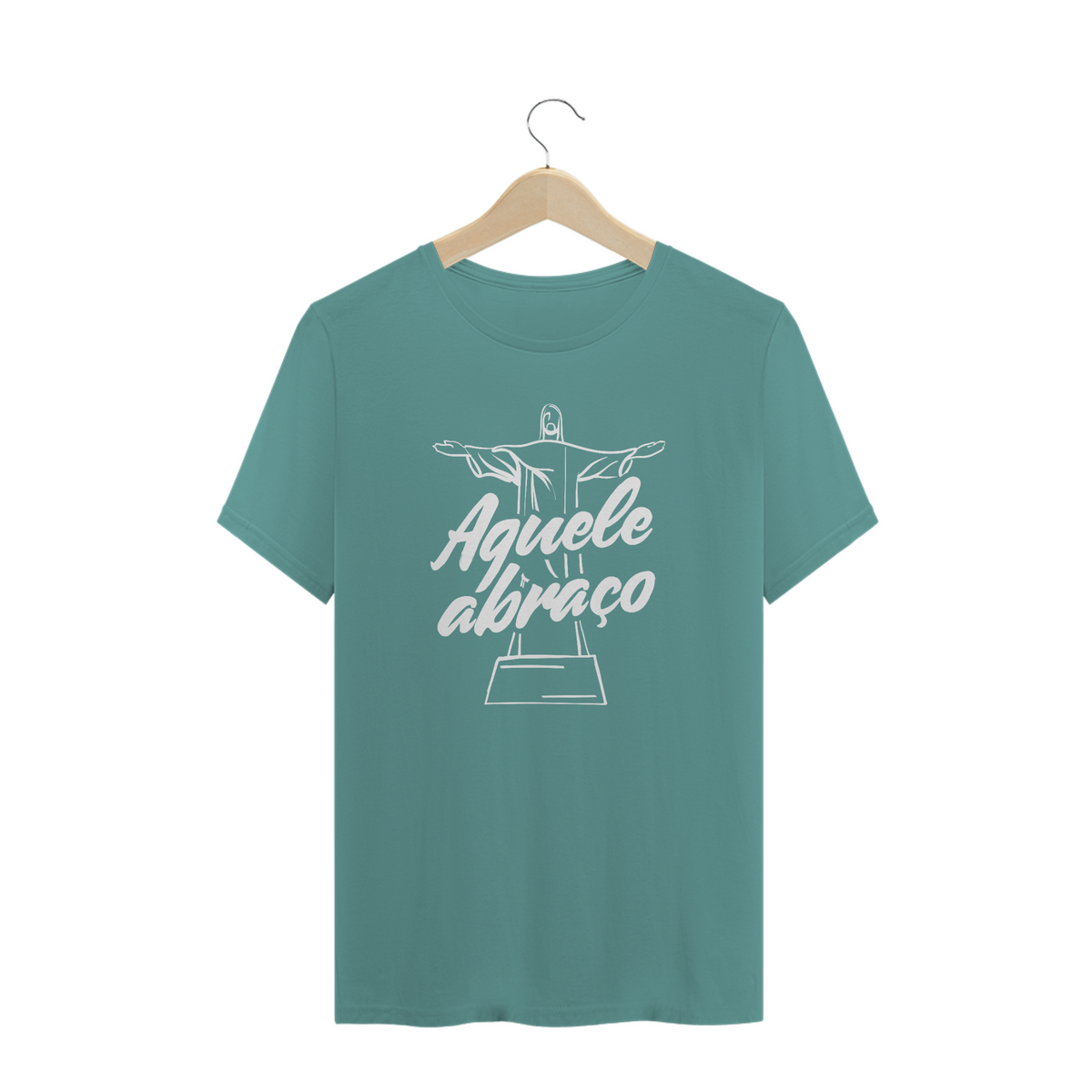 Nome do produtoAbraço Carioca / T-Shirt Prime Masculina Verde ou Cinza estonada