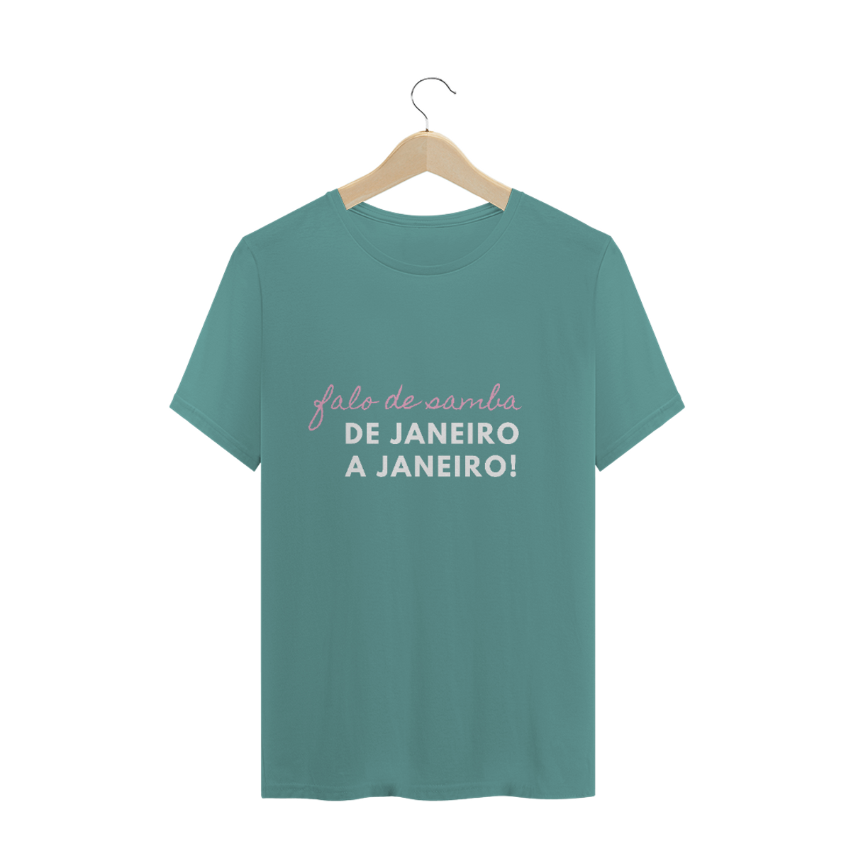Nome do produto: Camiseta Estonada Samba de janeiro a janeiro