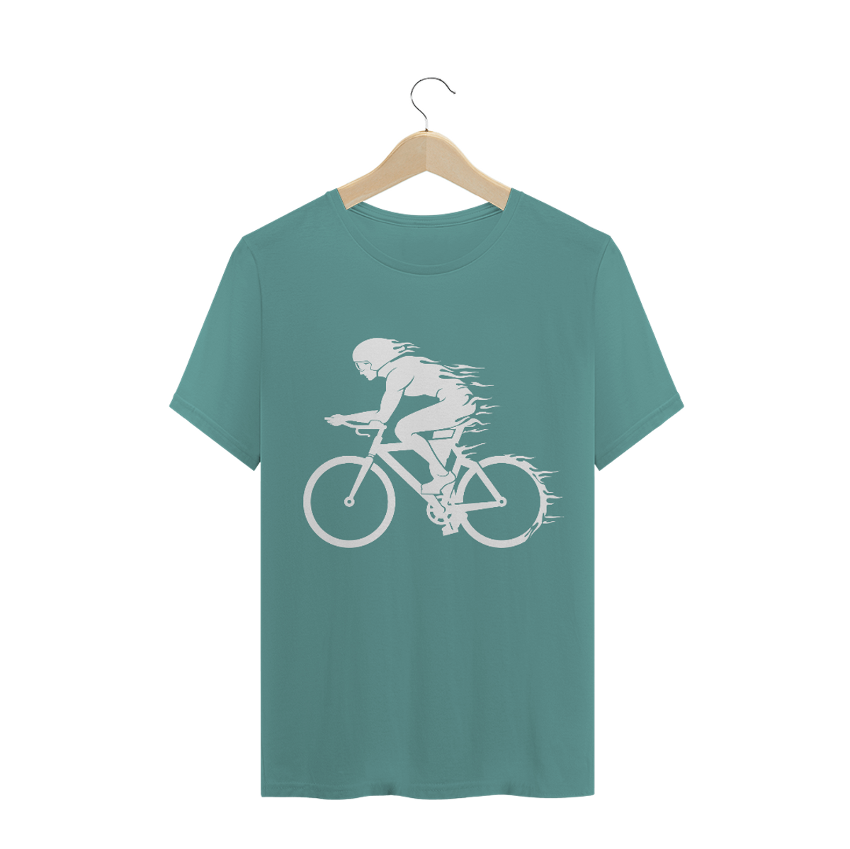 Nome do produto: Camiseta Estonada Ciclista Fogo Branco 
