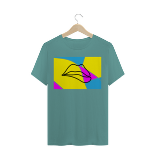 Nome do produtoArte Pop Lips T-Shirt Masculina