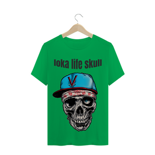 Nome do produtocamiseta - caveira vida loka