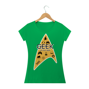 Nome do produtoCamiseta Feminina Eu sou Geek