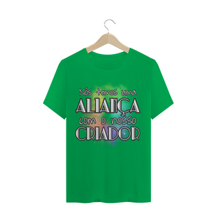 Nome do produtoCAMISETA Frase Bíblica - Aliança com o Criador // cristã