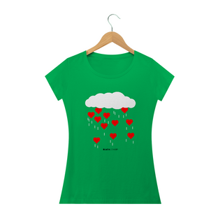 Nome do produtoChuva de Corações, Camiseta Feminina, Bluza.com.br