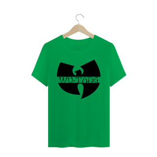 Nome do produtoCamiseta de Malha Quality Wu Tang Clan Logo Texto Tradicional Black