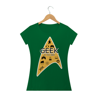 Nome do produtoCamiseta Feminina Eu sou Geek