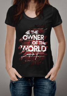 Nome do produtoBe the Owner of the world. Conquer it (Black)